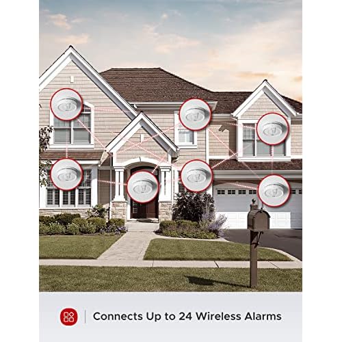 X-Sense Smoke Detector, Wireless Interconnected Smoke Alarm with 10-Year Battery Life and Transmission Range of Over 820 ft, SD20-W, Pack of 1