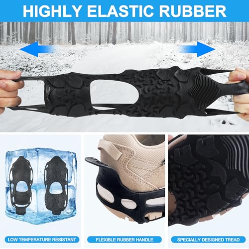 Spikeless Traction Shoe Covers with Straps - Large/X-Large