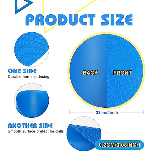9-Inch Spot Markers Flat Field Cones - 12 Pack for Agility Training