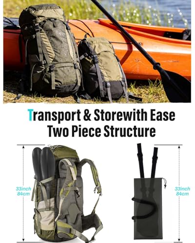 Adjustable Kayak Paddle for Adults 60-85" - Lightweight & Durable