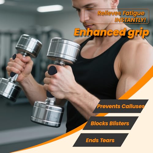 Non-Slip Weight Lifting Grips - 2-Pair Callus Guard Gloves