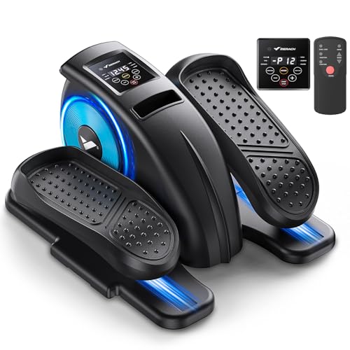 Under Desk Elliptical Exercise Machine - Portable, Black