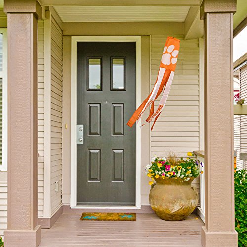 Clemson Tigers College Windsock with Team Colored Streamers