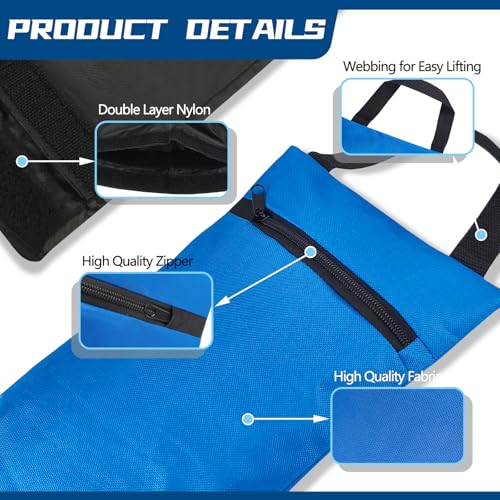 Yoga Sandbag with Dual Compartment - 2 Pack, Blue