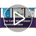Amazinpure Cat Fountain Filter Replacement Pack for Zeus Catit Mini - 12 Pack
