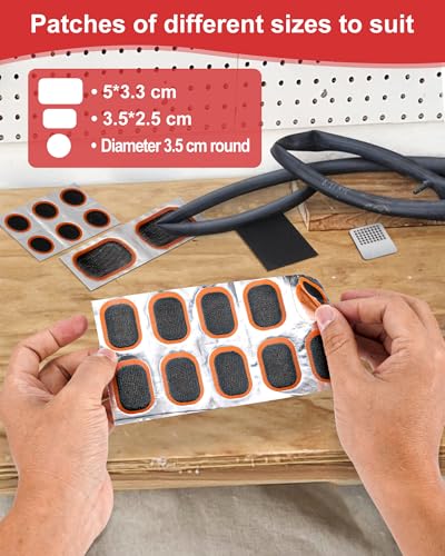 Bicycle Tire Repair Kit - 20 Pcs Puncture Patch Set, Standard Model