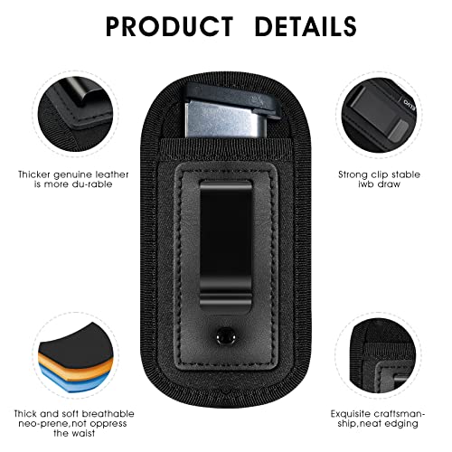 IWB Magazine Holster - 2 Pack Universal Double Stack Mag Pouch