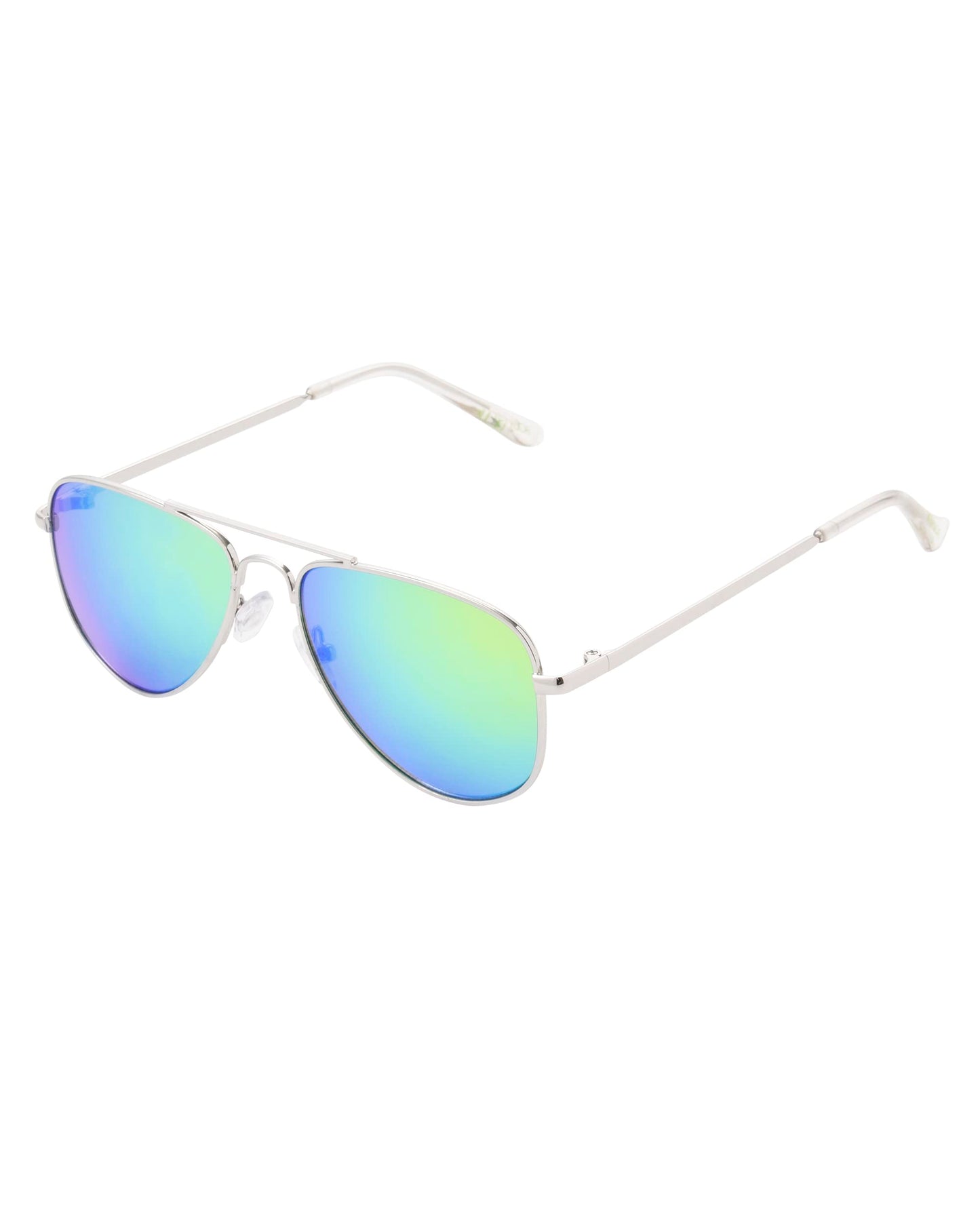 Body Glove Flow Kid's Sunglasses Aviator, Silver, 50 mm