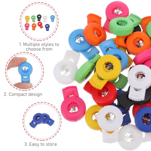 36 Pcs Baseball Glove Lace Locks - Adjustable Nylon Cord Clips for Gloves