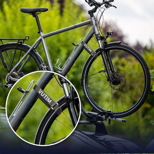 4-Pack Adjustable Bike Rack Straps - Non-Slip Nylon Wheel Securing Ties