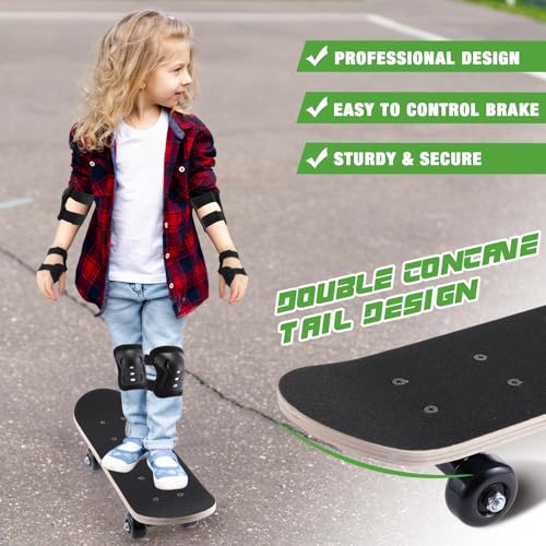 Kids Skateboard Set with Protective Gear - Tyrannosaurus Design