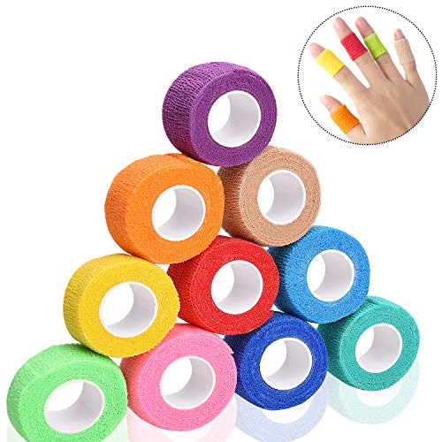 12 Colors Self-Adhesive Cohesive Bandage Wrap - Mix Colors