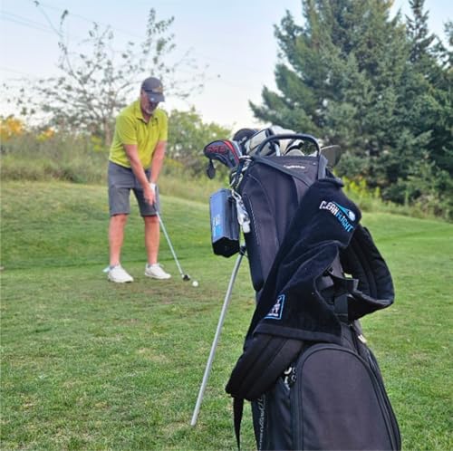 Portable Golf Ball Washer - Cleaner for Golf Bag or Cart - Black