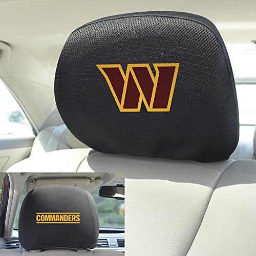 Embroidered Headrest Covers - Washington Commanders - 2 Pack