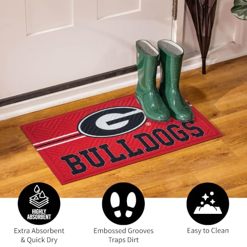 University of Georgia Embossed Doormat - 28x16 Inches