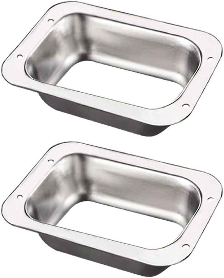 2" x 3" Aluminum Gutter Downspout Drop Outlet Adapter for K Style Gutters, Connector for Downspout Gutter Drain Pipe Fittings, Roof Rain Water Catching System Parts & Accessories (2 Packs).