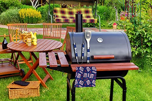 New York Giants 3-Piece BBQ Grill Set - Spatula, Tongs, Towel