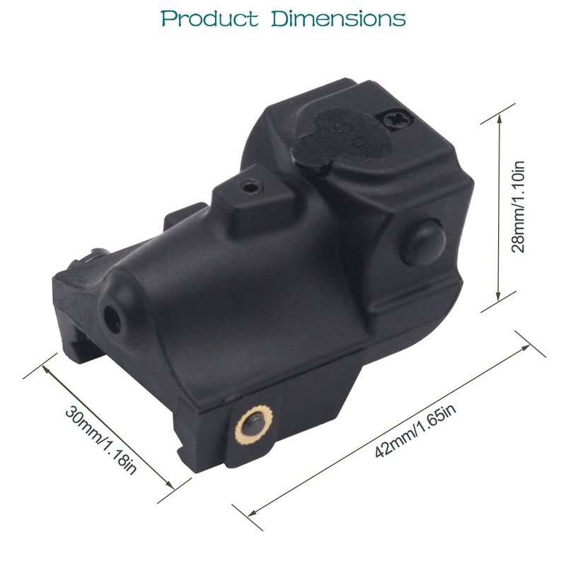 MOSANDON Blue Laser Sight,USB Rechargable Low Profile Beam Laser Blue Light Sight Airsoft Scope for Rifles Pistols Handguns fits Standard 20mm Picatinny Rail Mount