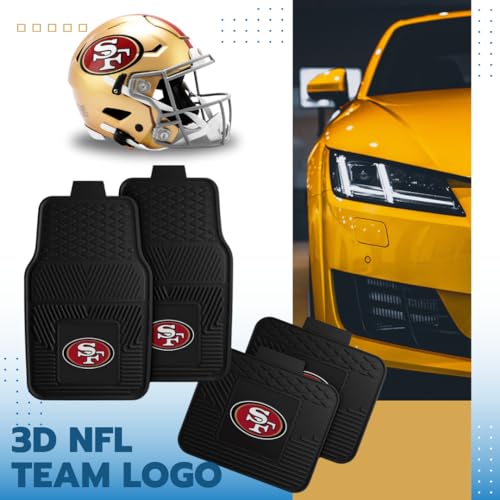 San Francisco 49ers All-Weather Car Floor Mats - Set of 4