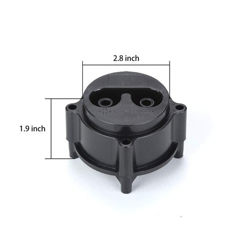 10L0L Golf Cart Charger Receptacle–48V DC Receptacle for Yamaha G19 G22 1996-2007, CPJR1-H6181-02 CP, JR1-H6181-02 YA