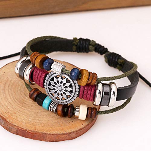 Bohemian Multilayer Beaded Bracelet - Hand Woven Stackable Jewelry
