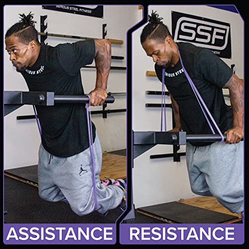 Serious Steel 41" Heavy Duty Resistance Band Set #1 & #2 for Pull-Ups & Training