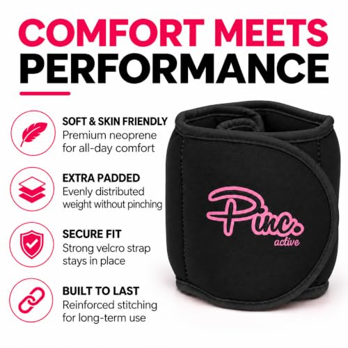Ankle Weights Set 2-10 lb Adjustable for Pilates Yoga - Comfortable Neoprene Cuffs