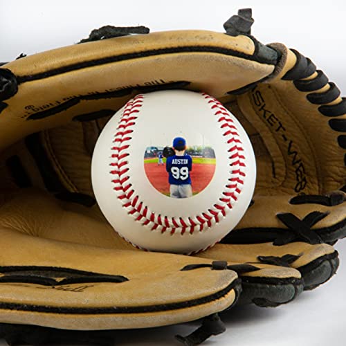 Personalized Photo Printed Baseball - Custom Gift for Dad