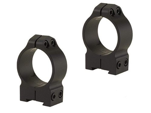 WARNE 14B1M CZ Permanently Attached Scope Rings, Solid Steel, Vertically Split, 30 mm, Med Matte