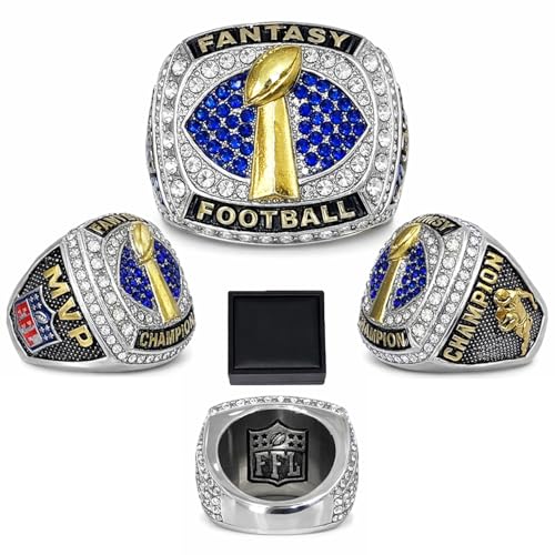Fantasy Football Championship Ring - League Winner Ring, 1-Pack