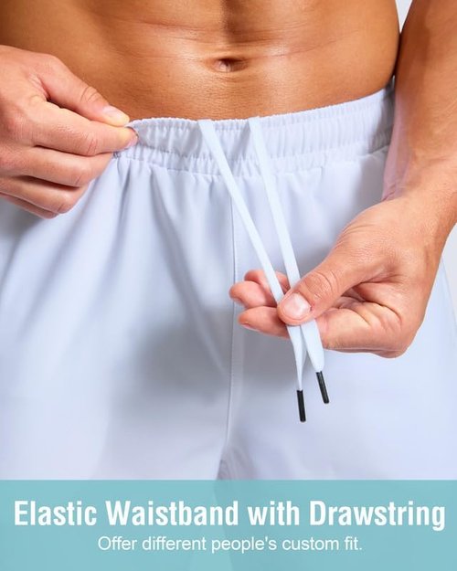 G Gradual Men's Athletic Running Shorts - Quick Dry with Zipper Pockets | 7", 5", 9" Sizes for Gym & Hiking