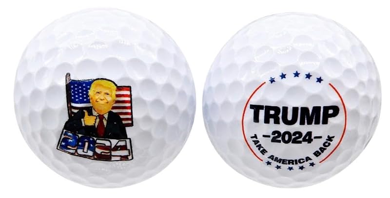 Trump 2024 Golf Ball Set - Patriotic Design, Set of 2