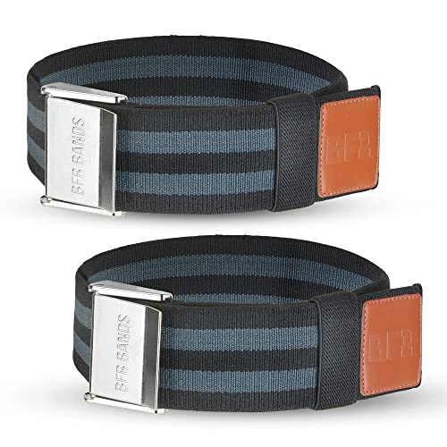 Blood Flow Restriction Bands - 2-Inch Glute & Leg Workout Bands (Set of 2)