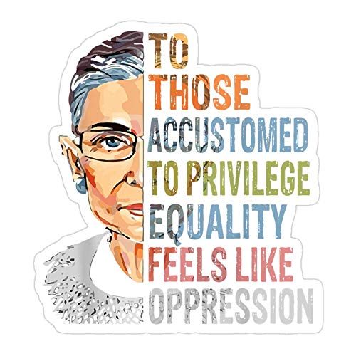 3-Pack Ruth Bader Ginsburg Equality Die-Cut Stickers for Laptop & Car