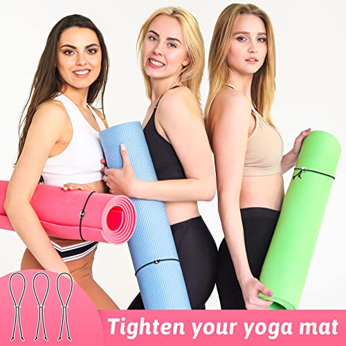 8 Yoga Mat Straps - Adjustable Carrier Bands for Most Mats