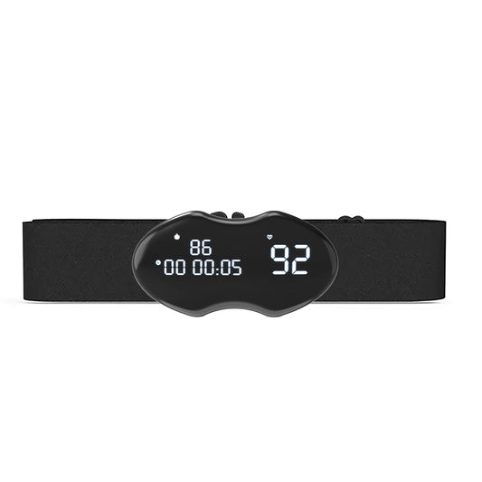 Fitspur Heart Rate Monitor Chest Strap with Digital Display, BLE and ANT+ Heart Rate Monitor Compatible with Polar/Strava/Peloton