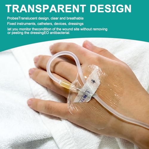 Waterproof Transparent Film Dressing - 4" x 5" Adhesive Bandage Pack of 20