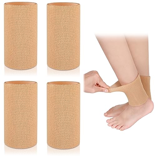 Suhine Beige Ankle Gel Padded Socks 4 Pack - Support & Comfort