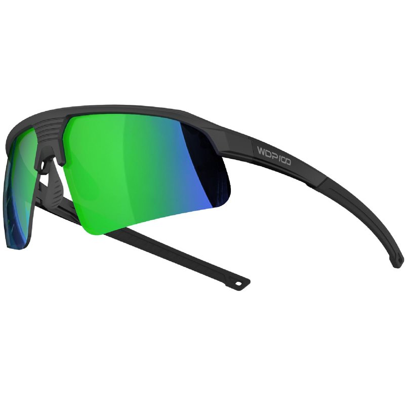 WDP100 Polarized Sports Sunglasses for Men Women UV400 TR90 Lightweight for Cycling Running Baseball Hiking with Case Strap