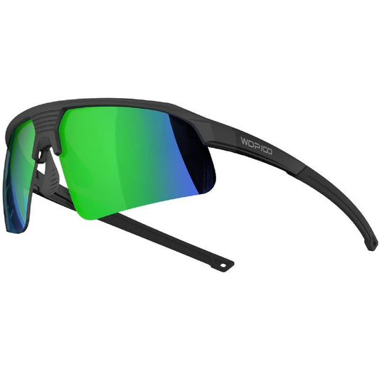 WDP100 Polarized Sports Sunglasses for Men Women UV400 TR90 Lightweight for Cycling Running Baseball Hiking with Case Strap