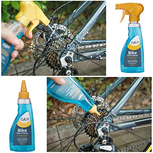 Bike Cleaning Kit with Chain Scrubber, Brush & Degreaser - Bicycle Maintenance Tools