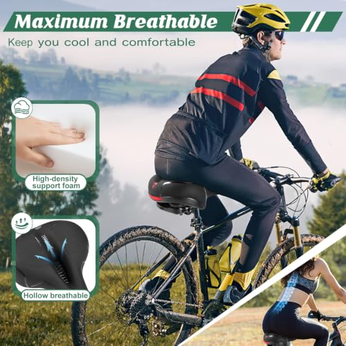Comfortable Bike Seat Saddle for Men & Women - Ergonomic Design