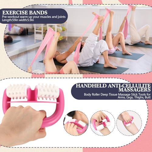 5-in-1 Yoga Wheel Set with Resistance Bands & Massage Ball