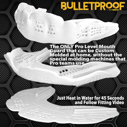 Bulletproof Sports Mouthguard Adult Carbon Gray Ultra Thin Breathable Safety Gear