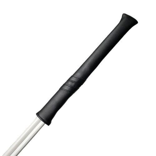 Classic Golf Alignment Stick Cover Headcover Holder 13in Hold at Least 2 Sticks - White, Light Blue, Black Soft Synthetic Leather Well Made (All Black)