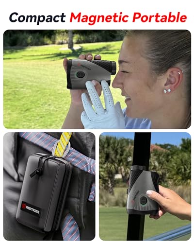 Golf Range Finder - 1200 Yards, 7X Magnification, Slope Tech