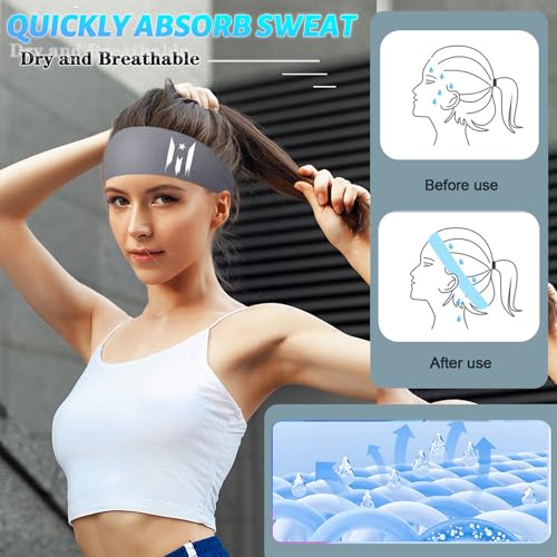 3-Pack Sweatbands Headbands for Men & Women - Podolik