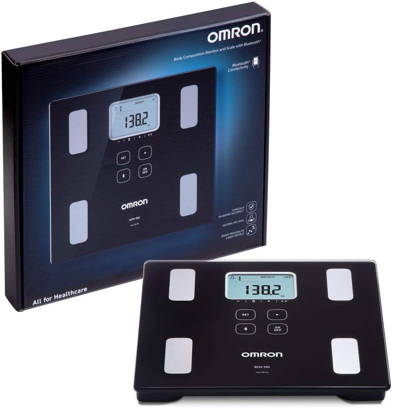 OMRON Body Composition Monitor & Scale - Track Weight, Muscle Mass, BMI & Visceral Fat - Connects to OMRON App