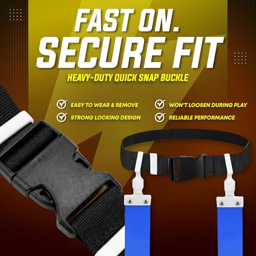 Flag Football Belt Set - Individual Blue