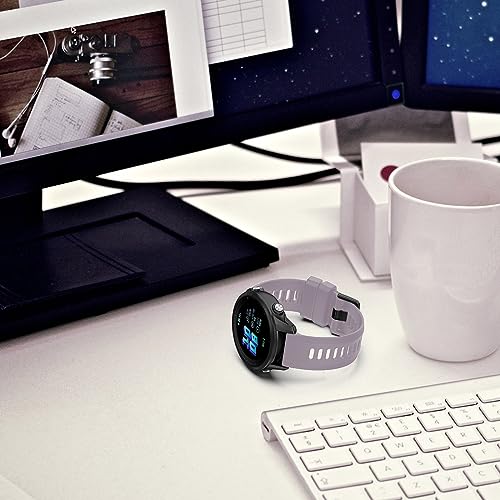 Garmin Forerunner 955 Watch Band - Soft Silicone Replacement - Lavender
